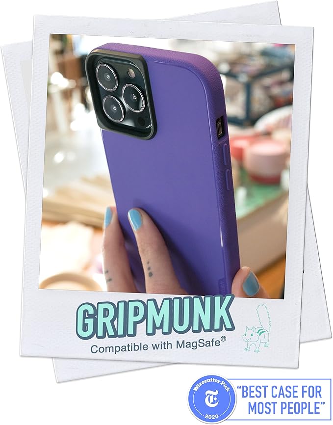 Smartish® iPhone 13 Pro Max Slim Case - Gripmunk Compatible with MagSafe [Lightweight + Protective] Thin Grip Cover with Microfiber Lining - You're Just Jelly