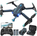 Drone with 1080P FPV Camera, Drone for Kids Adults with One Key Take Off/Land, Altitude Hold, 3D Flip, Waypoint Flight, Gestures Selfie, Gravity Control, 3 Speed, 2 Battery, Mini Drone with Camera for Kids 8-12 10-15, Beginners