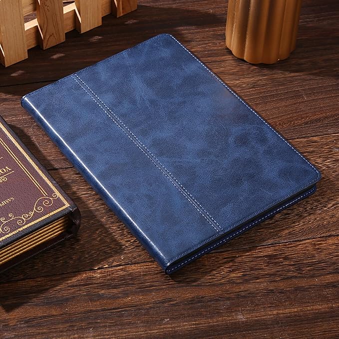 for Ipad Pro 12.9 inch Case 1st/2nd Gen 2015/2017 Old Model Genuine Leather Cover Protective Shell,Auto Wake/Sleep.Blue
