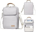 10-13 Inch Tablet Sleeve Bag, Ipad Bag for 13 In/11 in New iPad Pro M4 & 13 in Air M2 2024,iPad Pro 12.9 M2&M1,Ipad 10.9,Galaxy Tab S8+/S9+ 12.4,with Removable Shoulder Strap(Silver)