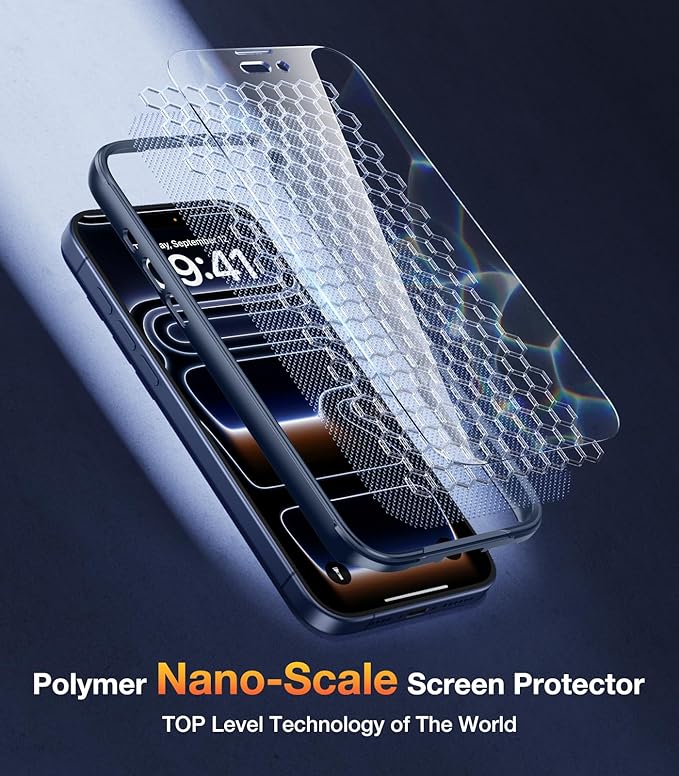 Diaclara Magnetic Designed for iPhone 17 Pro Max Case Full Body Bumper,[Compatible with MagSafe] Military Drop Proof Cover with Built-in Touch Sensitive Anti-Scratch Screen Protector,Deep Blue