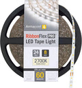 Armacost Lighting RibbonFlex Pro 24V White LED Strip Lights 60 LED/m, 2700K, 8.2 ft 135210