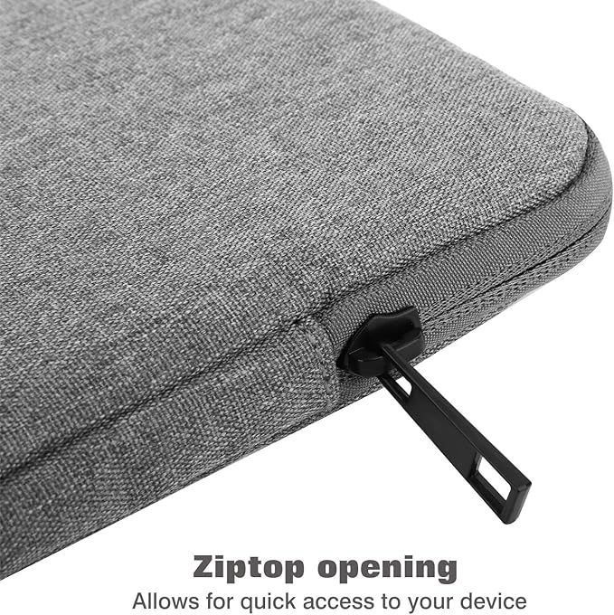 MoKo 9-11 Inch Tablet Sleeve Bag Carrying Case Fits New 11inch iPad Air M4, iPad A16 2025, iPad Pro 11 M4, Air 5/4/3, iPad 10/9/8th Gen, Tab S8/S9 11", Tablet Carrying Case, Light Gray
