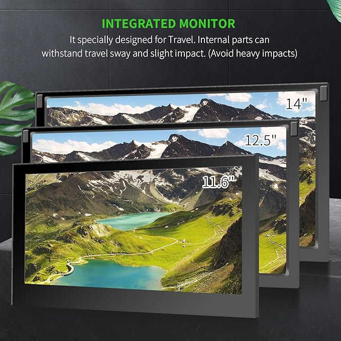 G-STORY 14‘’ Portable Monitor for Xbox Series S – 1TB SSD Black, 1080P Portable Gaming Monitor IPS Screen for Xbox Series S（not Included） with Two HDMI, HDR, Freesync, Game Mode, Travel Display