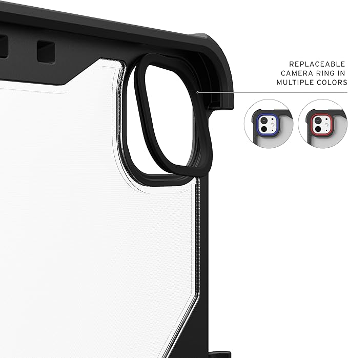 URBAN ARMOR GEAR UAG Designed for iPad Pro 13" 8th Gen 2025 M5, 7th Gen 2024 M4 Case A3360 A3361 - Rugged Folio Protective Cover with Multi-Angle Adjustable Stand and Pencil Holder Plyo LT Ice/Black