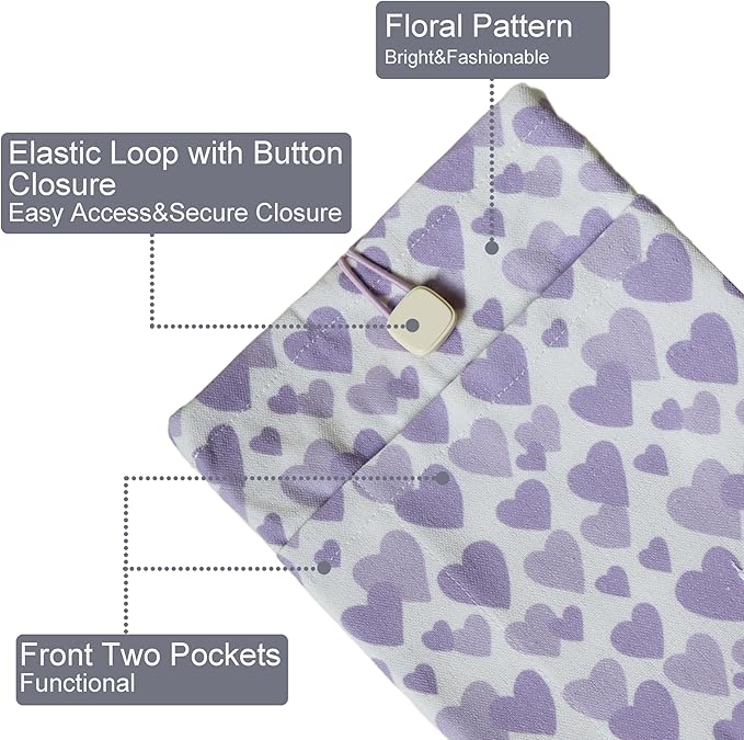 Padded eReader Sleeve Tablet Bag Pouch for eReader Paperwhite, Colorsoft,Signature Edition, Voyage,Scribe/Kobo eReader,Book Protector for Paperbacks and Small Hardcovers(Blue, Small)