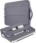 Voova Laptop Sleeve Carrying Case 13 13.6 Inch Compatible with MacBook Air 13 M1/M2/M3/M4, MacBook Pro 13/14, IPad Pro 13, Waterproof Slim Computer Cover Bag, Grey