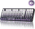 ZORNHER ZH980 Silent Mechanical Keyboard,95% Black & White Silent Gaming Keyboard with Number Pad,Lighted Up PBT Keycaps,Keyboard Quiet Silent Switches,Hot-Swappable,RGB Backlit