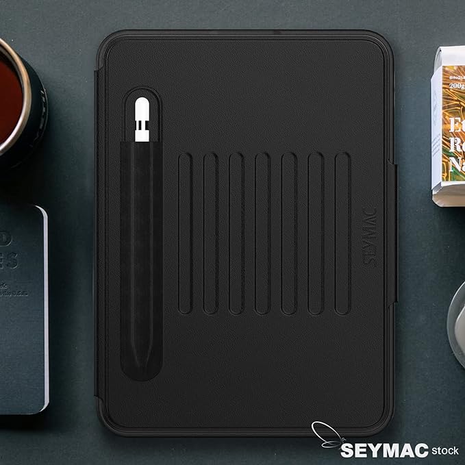 SEYMAC stock Case for iPad (A16) 11th/10th Generation 11''/10.9'', Strong Magnetic Auto Sleep Shockproof Case with Absorbing Multi-Angles Stand, Pen Holder, Card Slot, Black