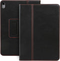 Casemade Real Leather Case Compatible with iPad 11th Gen A16 2025 / 10th Gen (2022) - Full-Grain Leather Cover, Auto Sleep/Wake, Dual Stand Position (Black)