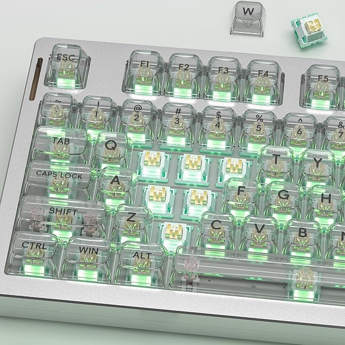 Zjmehty Outemu (Gaote) Pomelo Silent Switches, 35gf Pre Lubed Dustproof Tactile Switches (108pcs)