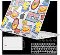 Case for 2026 MacBook Neo 13-inch Laptop with Liquid Retina Display, Release Model A3404, Sturdy Plastic Hard Shell Case + Keyboard Cover + Trackpad Film + Dust Plug, Post Stamps
