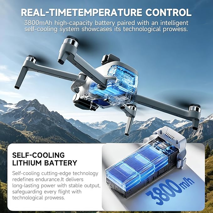 GPS Drone With 4k Camera For Adults, 5.5"Hd Touchscreen Remote,Brushless Motor,50 Mins Flight, Follow Me Drone,Auto Return,Long Range Transmission, Ai Track&Orbit Mode,Hobby Rc Quadcopters & Multirotors ,Under 260g