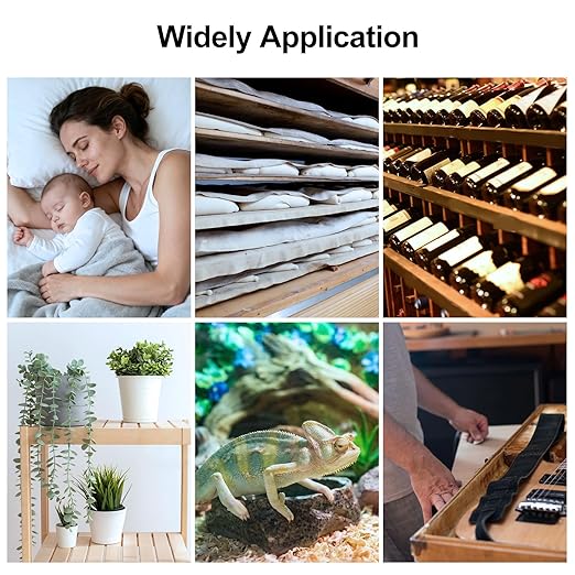 WiFi Thermometer Hygrometer, Wireless Indoor Temperature Sensor with App Alert, Free Data Storage Export, Smart Humidity Meter Monitor for Home Greenhouse, Compatible with Alexa, 4 PCS (with Battery)