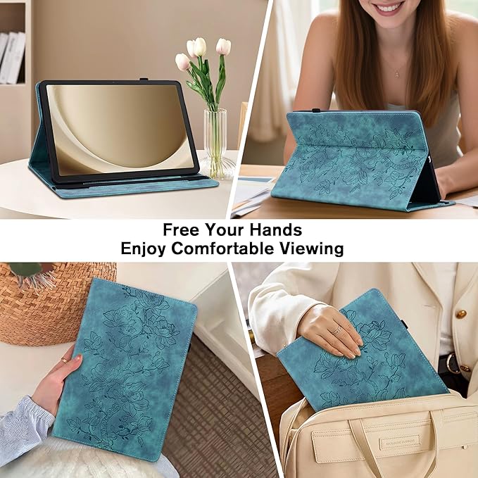 Case for iPad 6th/5th Generation 9.7 Inch 2018/2017, iPad air 2 Cover,Auto Wake/Sleep Slim PU Leather Folio Cover with Multi-Angle Stand and Pen Holder, Light Green