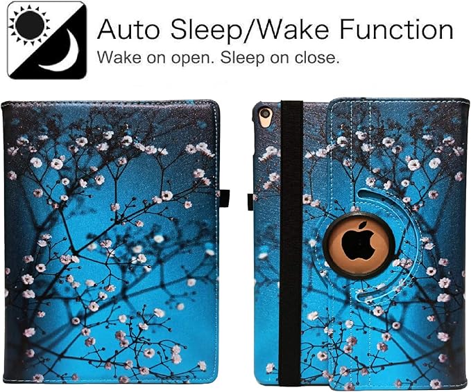 Case for iPad Air (3rd Gen) 10.5" 2019 / iPad Pro 10.5" 2017 Case,360 Degree Rotating Stand Protective Cover, Auto Sleep/Wake