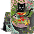 Vimorco iPad 9th Generation Case, iPad 7th/8th Generation Case for iPad 10.2 Cover, Auto Sleep/Wake, iPadcase 9th Generation Cover Multi-Angle View, Goldfish Black Cat