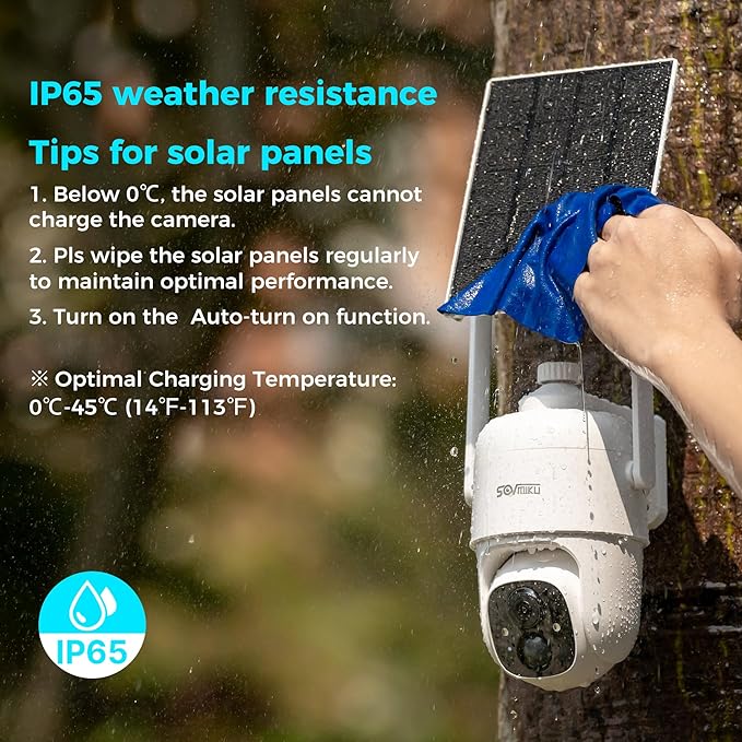 Vicohome 3CQ1 AI 2K Solar Security Camera Wireless Outdoor, Battery Powered,Two Way Audio,Motion Detection, 360° View,Easy to Setup,Color Night Vision,Audible Flashlight Siren,180 Days Exchange Policy