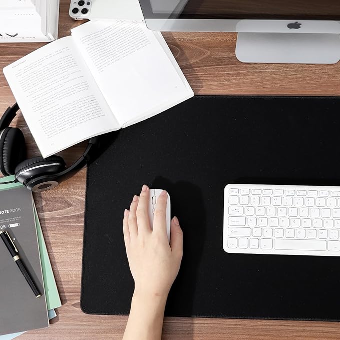 Dizzy Balloon Large Extended Mouse Pad with Durable Stitched Edges, 31.50"x15.75"x0.12", Mouse Mat Desk Mat for Home and Office, Black Large Gaming Mousepad, Keyboard Mat with Non-Slip Rubber Base