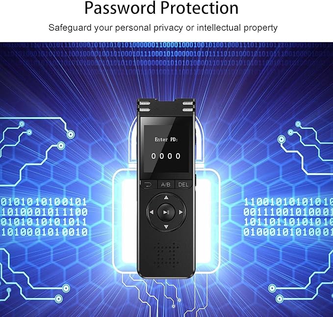 128GB Digital Voice Recorder with Playback Upgraded Voice Activated Recording with Premium Noise Reduction Dictaphone Device Perfect for Lectures Meetings Interviews
