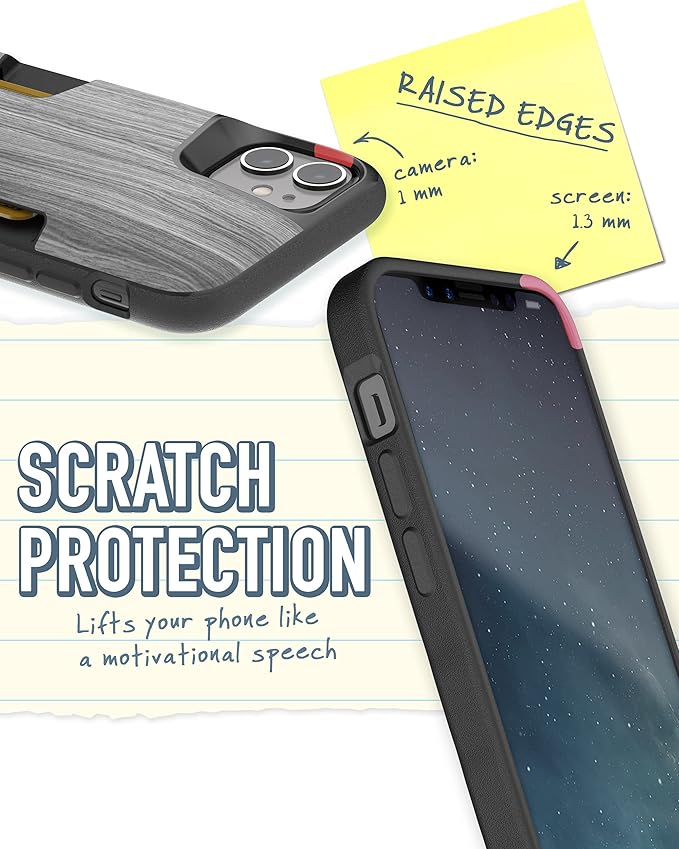 Smartish® iPhone 11 Wallet Case - Wallet Slayer Vol. 1 [Slim + Protective] Credit Card Holder - Drop Tested Hidden Credit Card Slot Cover for Apple iPhone 11 - [Graspin' Aspen]