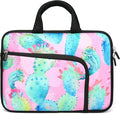 11 11.6 12 12.1 12.5 inches Laptop Sleeve Chromebook Case Ultrabook Case Notebook Sleeve PC Messenger Bag Tablet Case Neoprene Handle Sleeve for Men Women, Two Pockets(Colorful Cactus)