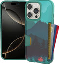 Smartish® iPhone 16 Pro Wallet Case - Wallet Slayer Vol. 1 [Slim + Protective] Credit Card Holder - Drop Tested Hidden Credit Card Slot Cover for Apple iPhone 16 Pro - Moving Mountains