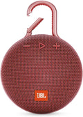 JBL Clip 3, Fiesta Red - Waterproof, Durable & Portable Bluetooth Speaker - Up to 10 Hours of Play - Includes Noise-Cancelling Speakerphone & Wireless Streaming