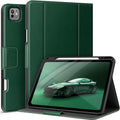 auaua Case for iPad Pro 13 Inch (M5/M4) 2025/2024, with Pencil Holder and Pocket, Multiple Viewing Angles, Magnetic Closure, Auto Sleep/Wake (Green)