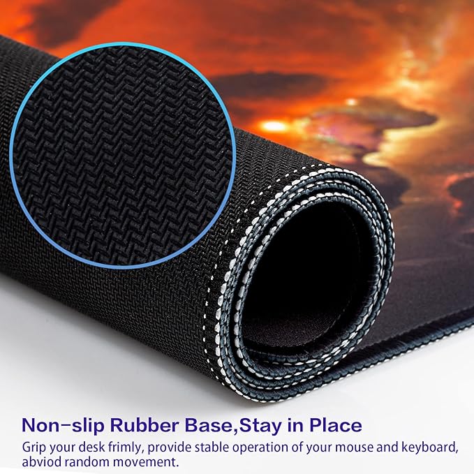 Canjoy Gaming Mouse Pad, Large Extended Mouse Pad Big Computer Mousepad for Home Office Gaming Work 31.5x15.7inch