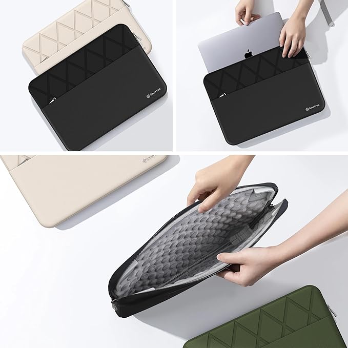 Smatree Laptop Sleeve for 11 inch iPad Pro M5 2025/M4 2024/2022 M2/2021 M1 A2837/A2761/A2459, iPadAir M3 2025/M2 2024/2022 M1/2020 A2903/A2589, iPad 2021/2020/2019, Case with Accessory Pocket (EA33)
