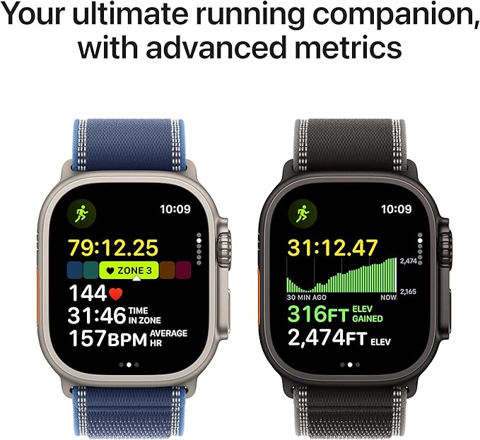 Apple Watch Ultra 3 [GPS + Cellular 49mm] Running & Multisport Smartwatch w/Rugged Titanium Case w/Natural Titanium Milanese Loop - L. Satellite Communications, Advanced Health & Fitness Tracking