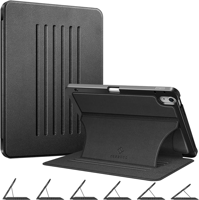 Fintie Magnetic Stand Case for iPad Air 11-inch M4/M3/M2 (2026/2025/2024), iPad Air 5th/4th Generation (2022/2020) 10.9 Inch - Multiple Angles Shockproof TPU Cover with Pencil Holder, Black