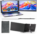 Laptop Screen Extender - 14" FHD IPS 1080P Dual Portable Monitor for 13.3"-17.3" Laptop USB-C/USB-A/HDMI Monitors Display Travel Work Monitor Extender for Mac Windows