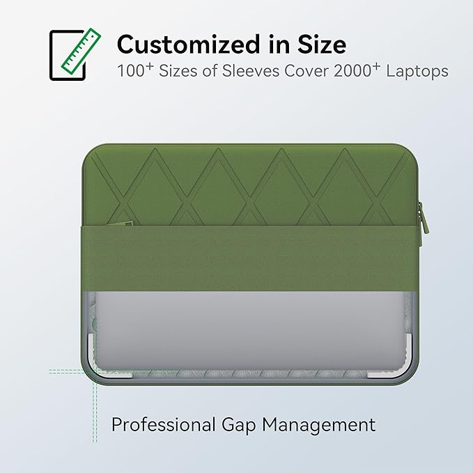 Smatree Laptop Sleeve for 15.6 inch Samsung Galaxy Book5/2 Pro 360, for Samsung Galaxy Book4/3 360, for GalaxyBook4 Edge, Copilot+PC/Book4/Book3, Protective Laptop Case with Pocket, Green (E634G)