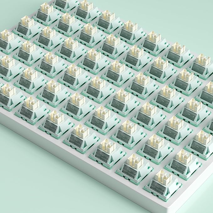 Zjmehty Outemu (Gaote) Pomelo Silent Switches, 35gf Pre Lubed Dustproof Tactile Switches (72pcs)