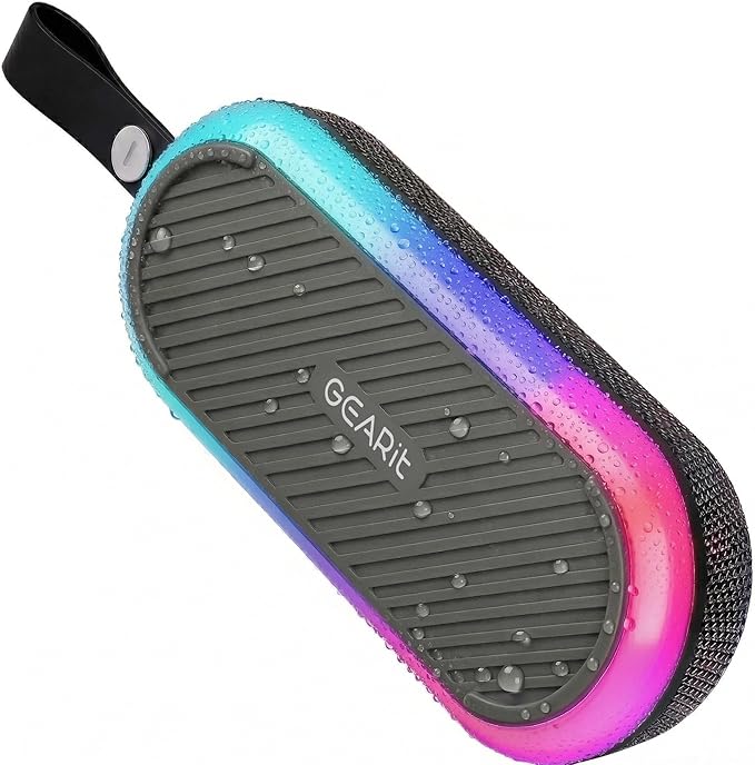 GEARit Magnetic Golf Cart Bluetooth Speaker, 16W Loud Waterproof Portable Speaker, Wireless BT5.3 Golf Audio with RGB Light, TWS Pairing for Outdoor, Beach, Golf Accessories Gifts for Men