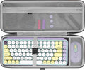 GEEKRIA 75% Keyboard Case, Hard Shell Travel Bag for Compact 84 Key Computer Mechanical Gaming Keyboard, Compatible with Logitech POP Keys/POP ICON Combo/MX Mechanical Mini (Dark Gray)