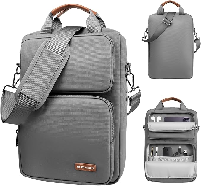 13.3-14 Inch Laptop Sleeve Bag, Laptop Bag for 14'' MacBook Pro M4 2024,14'' MacBook Pro M3&M2&M1 2023/2021, 13.6/13'' New MacBook Air M3/M2 2024/2022,Tab S8 Ultra 14.6",with Shoulder Strap(Gray)
