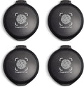 SAYEEC Fingerprint Ink Pad Thumbprint Ink Pad for Office Notary Supplies Identification Security ID Fingerprint Cards Law Enforcement Fingerprint Kit Thumb Print Ink Pad Stamp Pad (Black-4 Pack)