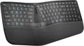 Nulea RT07B Wireless Ergonomic Keyboard - Split Keyboard, Wrist Rest, Natural Typing, Bluetooth and USB Connectivity, USB-C Rechargeable,Compatible with Windows Mac (Silver White)