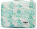Kinmac 360° Heavy Duty Protective Laptop Computer Sleeve case Bag Cover with Handle for MacBook Pro 14 inch,14 inch-14.4 inch HP Lenovo Dell ASUS Acer Laptop (Green Leaf)