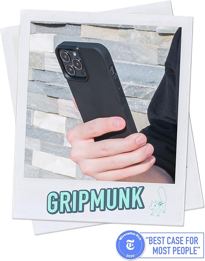 Smartish® iPhone 13 Pro Slim Case - Gripmunk - [Lightweight + Protective] Thin Grip Cover - Black Tie Affair