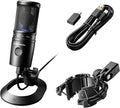 Audio-Technica AT2020USB-X Cardioid Condenser USB Microphone (Black) and Audio-Technica AT8455 Shock Mount