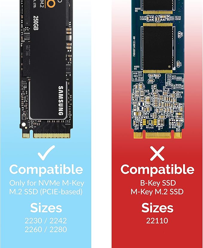 SABRENT USB Type-C Aluminum Enclosure for M.2 NVMe SSD in Gold (EC-NVME-GLD)