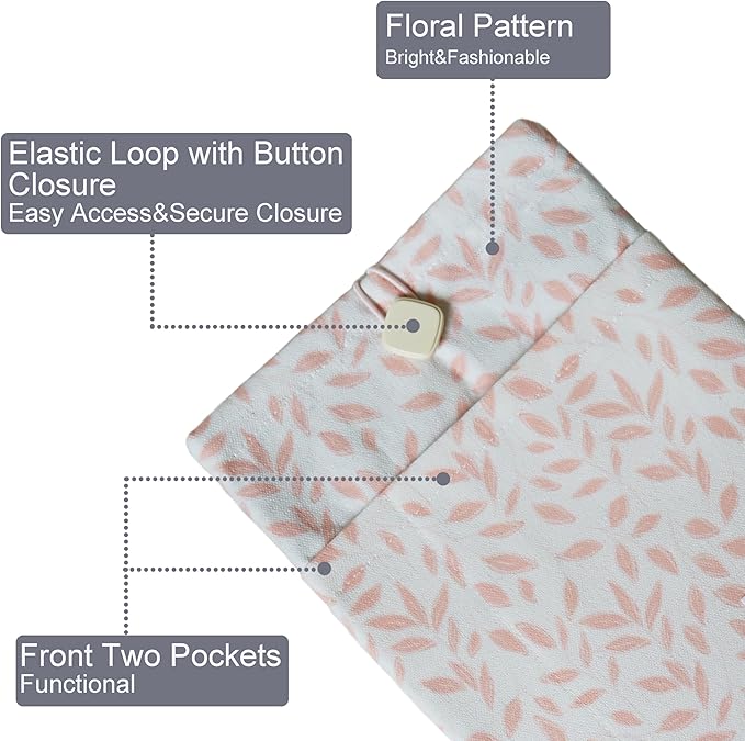 Padded eReader Sleeve Tablet Bag Pouch for eReader Paperwhite, Colorsoft,Signature Edition, Voyage,Scribe/Kobo eReader,Book Protector for Paperbacks and Small Hardcovers(Orange, Small)