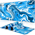 Canjoy Gaming Mouse Pad, Fluid Pattern Mouse Pad 35.4x15.7inch Large Extended Computer Mouse Mat Keyboard Full Desk Mousepad for Gaming, Office, Home