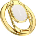 Doflyesky Magnetic Phone Ring Holder for Magsafe Phone Grip, Dual-Sided Magnetics Adjustable Gym Phone Holder Finger Kickstand for iPhone 17, 17 Air, 16, 15-12 Pro Max and Android Phone Cases (Gold)
