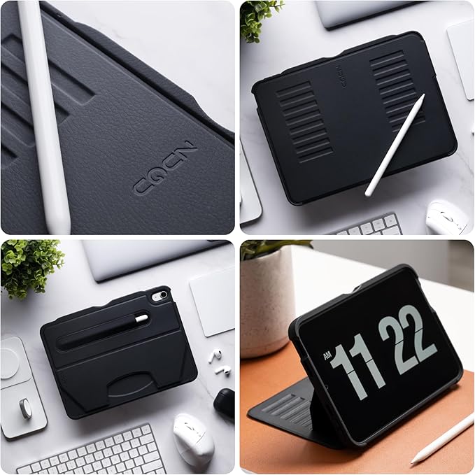 ZUGU CASE for iPad Air 11 M4 2026/M3 2025/M2 2024 iPad Air 4 & 5 10.9 Inch (2020/2022) - Protective, Ultra Thin, Magnetic Stand, Sleep/Wake Cover with Apple Pencil Charging & Storage - Nova