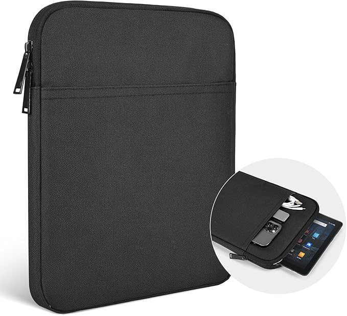 9-11 Inch Tablet Carrying Sleeve Case for Amazon Fire Max 11/10.1" Fire HD 10 Plus / 11" iPad Pro M5 M4 / Air M4 M3 M2 / iPad 11th,Samsung Galaxy Tab S9 S8 S7 A8 11" Tablet Bag(Black)